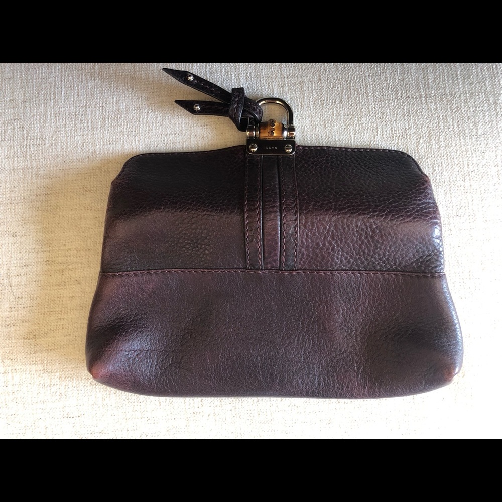 Gucci - maroon leather with bamboo accent - Picture 5 of 13
